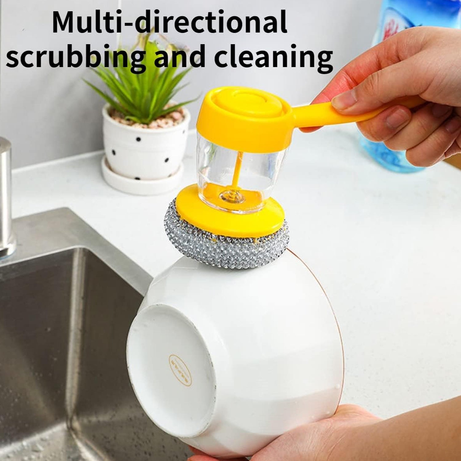 Handheld Soap Dispenser With Scrub (1 Set) Handheld Soap Dispenser With Scrub (1 Set)